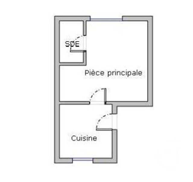 Appartement F1 à vendre - 1 pièce - 24.0 m2 - LE KREMLIN BICETRE - 94 - ILE-DE-FRANCE - Century 21 K.B. Immobilier