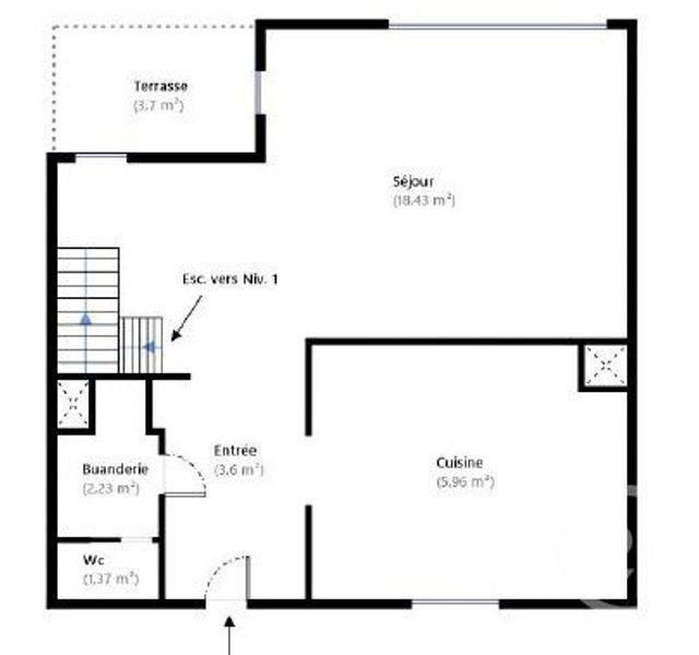 Appartement F3 à vendre - 3 pièces - 60.77 m2 - VILLEJUIF - 94 - ILE-DE-FRANCE - Century 21 K.B. Immobilier