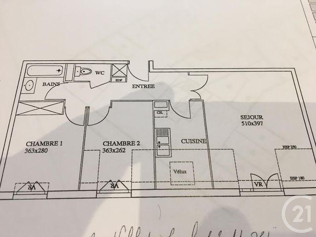 Appartement F3 à louer - 3 pièces - 60.0 m2 - VILLEJUIF - 94 - ILE-DE-FRANCE - Century 21 K.B. Immobilier