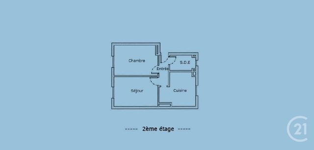 Appartement F2 à vendre - 2 pièces - 37.0 m2 - LE KREMLIN BICETRE - 94 - ILE-DE-FRANCE - Century 21 K.B. Immobilier