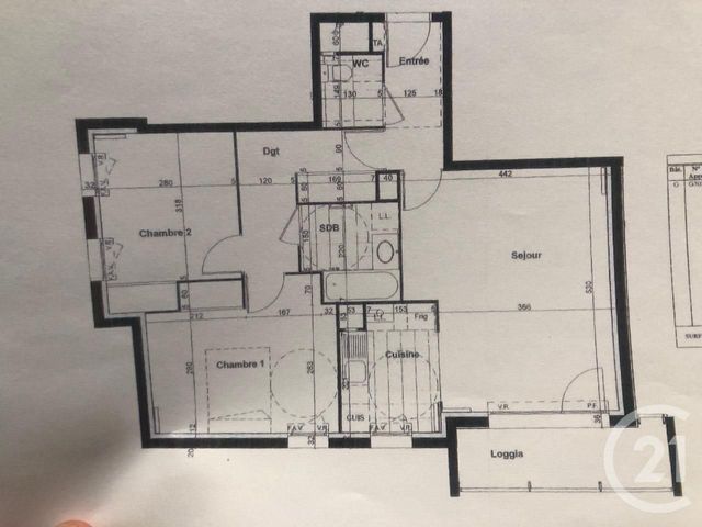 Appartement F3 à louer - 3 pièces - 67.4 m2 - LE KREMLIN BICETRE - 94 - ILE-DE-FRANCE - Century 21 K.B. Immobilier