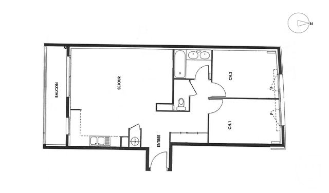Appartement F3 à vendre - 3 pièces - 67.55 m2 - LE KREMLIN BICETRE - 94 - ILE-DE-FRANCE - Century 21 K.B. Immobilier