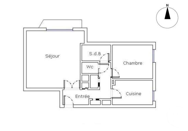 Appartement F2 à vendre - 2 pièces - 49.34 m2 - LE KREMLIN BICETRE - 94 - ILE-DE-FRANCE - Century 21 K.B. Immobilier